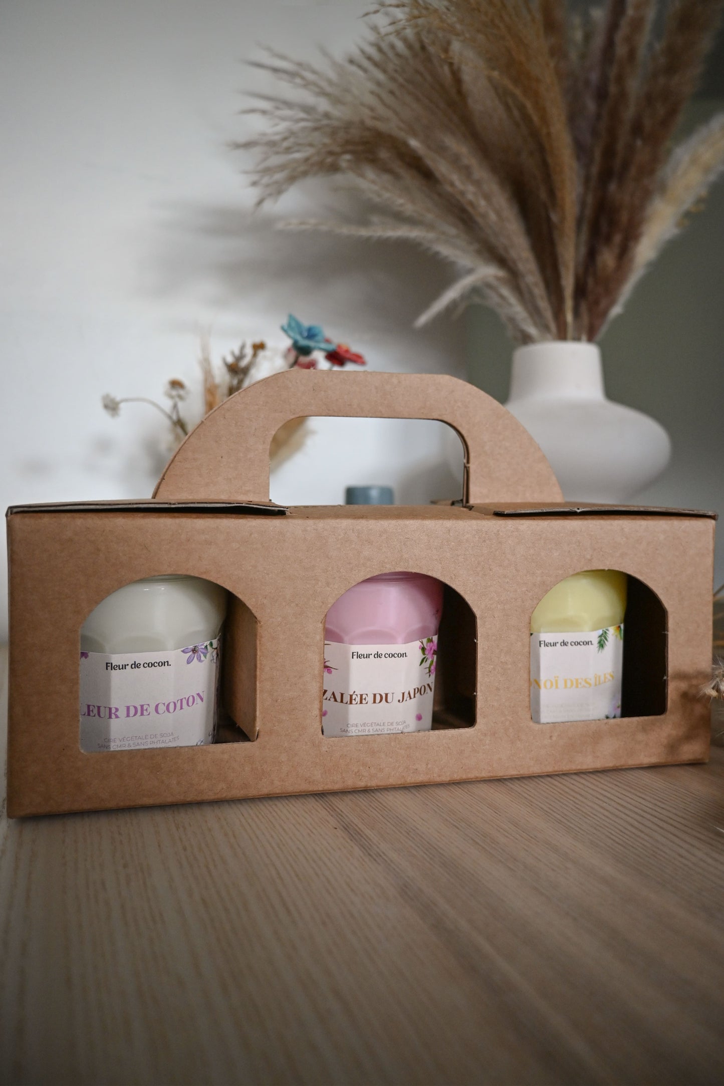 Trio bougies parfumées 170g