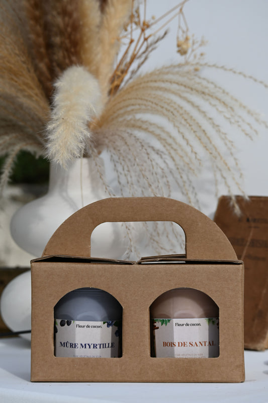 Duo bougies parfumées 170g
