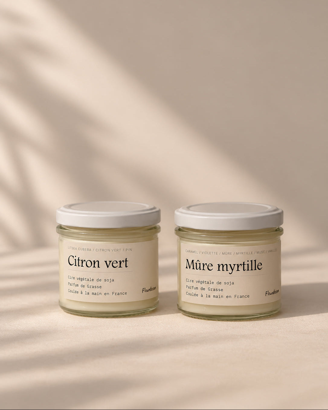 Duo bougies parfumées 100g