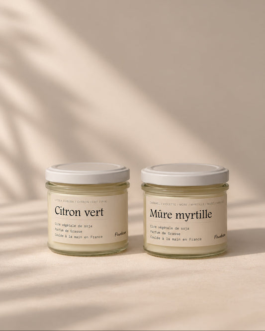 Duo bougies parfumées 100g